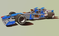Rule 34 | car, commentary, earth federation space forces, english commentary, formula one, formula racer, from side, gundam, highres, motor vehicle, no humans, pirelli, race vehicle, racecar, shadow, simple background, spoiler (automobile), vehicalization, vehicle focus, walter kim, wheel