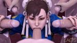 Rule 34 | 10s, 1girl, 3d, 5boys, animated, artist name, blue dress, bracelet, brown eyes, brown hair, bun cover, capcom, china dress, chinese clothes, chun-li, double bun, double handjob, dress, earrings, erection, fellatio, group sex, hair bun, hair ribbon, handjob, hetero, highres, jewelry, kneeling, laosduude, looking at viewer, looking down, looping animation, masturbation, matching hair/eyes, multiple boys, multiple penises, nail polish, oral, penis, pink nails, pov, ribbon, rubbing, short hair, slurping, solo focus, sound, source filmmaker (medium), spiked bracelet, spikes, standing, street fighter, street fighter v, surrounded, uncensored, video