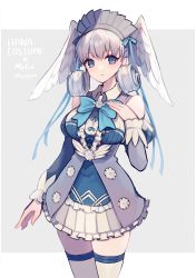 Rule 34 | 1girl, absurdres, dress, grey background, haruto yuki, head wings, highres, melia antiqua, o-ring, short dress, simple background, solo, thighhighs, thighs, white background, white theme, wings, xenoblade chronicles (series), xenoblade chronicles 1