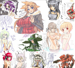 Rule 34 | 3boys, 6+girls, amputee, armored core, armored core: master of arena, armored core 4, breasts, collaboration, from software, hier, highres, jack-o, lana nielsen, mecha, mel/a, multiple boys, multiple girls, multiple penises, oral, penis, robot, sex, sitting, vaginal, white background