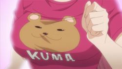 Rule 34 | 1girl, animated, animated gif, bouncing breasts, breasts, kuroko no basuke, lowres, momoi satsuki, screencap, shirt, t-shirt