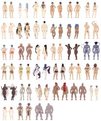 Rule 34 | 6+boys, 6+girls, abs, absurdres, amazon warrior, arm behind head, arm up, ass, bandages, bandages around chest, bare arms, black hair, blonde hair, blue eyes, blue hair, blue skin, bra, breasts, brown eyes, brown hair, censored, censored nipples, character sheet, claws, cleavage, closed mouth, clothed female nude male, colored skin, crotch, dark skin, demon, demon horns, demon tail, dimples of venus, dreadlocks, earrings, elf, feet, fingernails, flaccid, foreskin, glans, glasses, gold, green bra, green hair, green panties, grey eyes, grey hair, groin, hair ornament, hair over breasts, hand on neck, heterochromia, highres, hoop earrings, horns, ichan, ichan-desu, jewelry, large breasts, large penis, leaf, leaf censor, loincloth, long hair, looking at viewer, looking to the side, looking up, midriff, mohawk, monster girl, multiple boys, multiple girls, multiple views, muscular, navel, nipples, nude, official art, open mouth, orange hair, orc, pale skin, panties, parted lips, pectorals, penis, pink bra, pink hair, pink panties, pointy ears, ponytail, pubic hair, purple hair, purple skin, pussy, red eyes, red hair, salute, scar, scar on face, scratching, scratching ass, sharp fingernails, sharp teeth, short hair, simple background, small breasts, smile, spiked hair, standing, stitches, stomach, tail, tattoo, teeth, testicles, thighs, third-party edit, thong, tongue, tongue out, underwear, urethra, veins, veiny penis, werewolf, white background, white hair, witch, yellow eyes, zombie