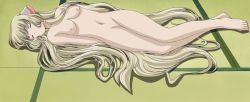 Rule 34 | 1girl, absurdres, chii, chobits, closed eyes, highres, long hair, lying, nipples, nude, on back, sleeping, unconscious