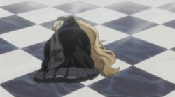 Rule 34 | animated, animated gif, blonde hair, gosick, gothic lolita, lolita fashion, long hair, lowres, rolling, screencap, solo, victorica de blois