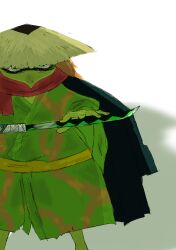 Rule 34 | absurdres, food, highres, holding, holding sword, holding weapon, kawamatsu, non-web source, oden, one piece, sword, weapon