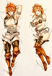 Rule 34 | 1girl, alias azure bonds, breasts, dakimakura (medium), dungeons &amp; dragons, highres, large breasts, orange hair, short hair, twistedterra
