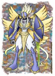 1girl angel angel_boy armor digimon digimon_(creature) dominimon female_focus solo