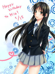 Rule 34 | 1girl, akiyama mio, black eyes, black hair, k-on!, long hair, mitsuru (sugokunonbiri), school uniform, solo