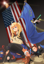 Rule 34 | ahoge, aircraft, airplane, american flag, android, antennae, armor, ben carson, bernie sanders, black hair, blonde hair, blue skirt, blunt bangs, bow, bowtie, brown hair, cape, chibi, colorized, cosplay, donald trump, energy sword, fate/stay night, fate (series), flying, formal, gilgamesh (fate), gilgamesh (fate) (cosplay), glasses, hair ribbon, harry reid, hat, highres, hillary clinton, jeb bush, jedi, john kasich, kantai collection, lightsaber, looking at viewer, magic circle, marco rubio, necktie, pacific (kancolle), parody, plate armor, pleated skirt, real life, revision, ribbon, robe, sima naoteng, sith, skirt, staff, star wars, suit, sword, tassel, ted cruz, thighhighs, twintails, uss nevada (bb-36), weapon, white hair, witch hat, zettai ryouiki