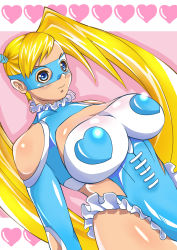 Rule 34 | 1990s (style), blush, breasts, capcom, cleavage, formal, highres, large breasts, mask, rainbow mika, smile, street fighter, street fighter zero (series), suit