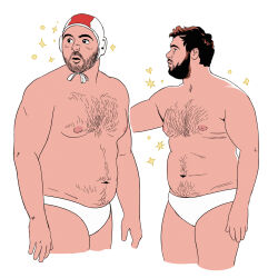 Rule 34 | 1boy, absurdres, bara, beard stubble, belly, character request, cropped legs, facial hair, fat, fat man, giopota, highres, male focus, male swimwear, mature male, mustache, navel, navel hair, nipples, olympics, pencil mustache, profile, real life, short hair, sparkling aura, sparse chest hair, standing, stomach, stubble, swim briefs, thick eyebrows, water polo