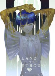 Rule 34 | 1other, androgynous, crystal hair, closed eyes, gold, golden arms, houseki no kuni, leaking, melting, molten, molten metal, other focus, phosphophyllite, phosphophyllite (ll), spoilers, zoo (oukakumaku)