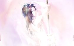 Rule 34 | 1boy, alvaro garay, artist request, brown hair, bug, butterfly, bug, long hair, male focus, nude, pink eyes, shower, solo, tagme, tattoo, wand of fortune
