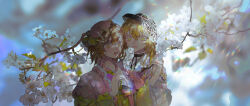 Rule 34 | 2girls, absurdres, beads, black headwear, blonde hair, blurry, blurry background, branch, brown eyes, brown hair, cherry blossoms, chinese commentary, closed mouth, flower, green kimono, hair beads, hair between eyes, hair ornament, hand up, hat, highres, japanese clothes, kimono, lace, lace-trimmed kimono, lace trim, lens flare, long hair, looking at viewer, misaka mikoto, multicolored background, multiple girls, open mouth, outdoors, pink kimono, shokuhou misaki, short hair, toaru kagaku no railgun, toaru majutsu no index, two-tone kimono, upper body, white flower, youlili, yuri
