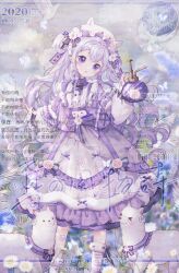 Rule 34 | !, !!, 1girl, 2020, alpaca, alpaca ears, animal ears, animal hat, animated, animated gif, artist name, asymmetrical legwear, bird, blinking, boqing xiao guafu, bottle, bow, bow skirt, bowtie, bug, butterfly, buttons, chinese text, cloud, cloudy sky, collar, commission, daisy, english text, eyelashes, feet out of frame, field, floral print, flower, flower field, flying sweatdrops, frilled skirt, frills, fur-trimmed socks, hair bow, hair flower, hair ornament, hat, highres, holding, holding bottle, insect, jacket, lace, lace-trimmed collar, lace-trimmed jacket, lace-trimmed skirt, lace trim, layered sleeves, leg tattoo, light blush, lofter username, long hair, long sleeves, looking at viewer, looping animation, medium skirt, mismatched legwear, mixed-language text, open clothes, open jacket, open mouth, original, outdoors, over-kneehighs, perfume bottle, puffy long sleeves, puffy sleeves, purple bow, purple bowtie, purple collar, purple eyes, purple hair, purple ribbon, purple sleeves, purple socks, ribbon, sample watermark, shirt, single over-kneehigh, single thighhigh, skirt, sky, smile, socks, solo, striped bow, striped clothes, striped shirt, striped socks, tattoo, thighhighs, two-tone socks, two side up, vertical-striped clothes, vertical-striped shirt, very long hair, waist bow, watermark, weibo watermark, white bird, white flower, white hat, white shirt, white skirt, white socks, wrist ribbon