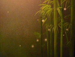 Rule 34 | bamboo, black sky, mitzoka2001, night, night sky, no humans, original, painting (medium), plant, qixi festival, sky, star (sky), starry sky, tanabata, traditional media