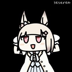 Rule 34 | 1girl, animal ears, animated, animated gif, dancing, lowres, open mouth, seseren, short hair