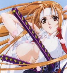 Rule 34 | breasts, large breasts, long hair, natsume aya, sword, tenjou tenge, weapon