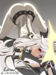 Rule 34 | 1girl, arc system works, ass, guilty gear, highres, jack-o&#039; challenge, jack-o&#039; valentine, long hair, looking at viewer, red eyes, smile, varon