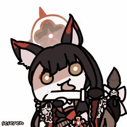 Rule 34 | 1girl, alternate color, animal ears, animated, animated gif, azur lane, licking, licking weapon, lowres, seseren, weapon