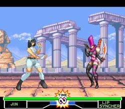 Rule 34 | 16-bit, 16bit, 1990s (style), 2girls, bandai, bosses, colored skin, crossover, fan made, fanmade, fighting game, game console, health bars, kazama jun, lip syncher, lowres, mighty morphin power rangers, mighty morphin power rangers the fighting edition, multiple girls, namco, pixel art, power rangers, retro artstyle, saban entertainment, snes, super nintendo, tekken, tekken 2, tekken tag tournament, tekken tag tournament 2, timer