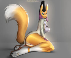 Rule 34 | digimon, digimon (creature), fox girl, furry, hat, kitsune, onmyouji, tail, taomon, yin yang