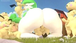 Rule 34 | 1girl, 3d, 5boys, animated, ass, barn, closed eyes, cowgirl position, creatures (company), cum, fellatio, furry, game freak, gardevoir, gen 2 pokemon, gen 3 pokemon, grass, green hair, group sex, handjob, huge ass, kassioppiava, leviantanre, masturbation, multiple boys, nintendo, nude, oral, outdoors, pale skin, penis, pichu, pokemon, size difference, sky, smile, sound, straddling, testicles, thick thighs, thighs, vaginal, video, wide hips