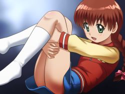 Rule 34 | 1girl, awa, brown hair, gakkou no kaidan (anime), green eyes, miyanoshita satsuki, ponytail, tagme