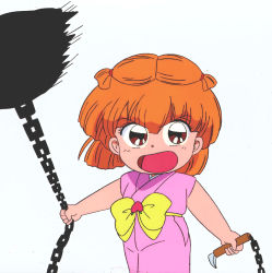 Rule 34 | 1990s (style), akazukin chacha, blonde hair, open mouth, orin (artist), tagme, weapon