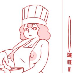 Rule 34 | 1girl, animated, animated gif, apron, bad id, bad tumblr id, bakery, breasts, chef hat, cherry, chocolate, chocolate on body, chocolate on penis, cleavage, commentary, fellatio, food, food on body, food on penis, fruit, glory hole, hat, hetero, huge breasts, licking, lowres, medium hair, mike inel, monochrome, naked apron, nipples, oral, original, penis, puffy nipples, shop, solo focus, sprinkles, tasting, tongue, uncensored, whipped cream