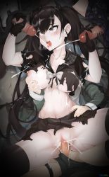 Rule 34 | 4girls, absurdres, barcode, black gloves, black hair, black legwear, black serafuku, blush, breasts, censored, collarbone, commentary request, cum, cum in pussy, cum on body, ejaculation, erection, futa with female, futanari, g11 (girls&#039; frontline), girls&#039; frontline, gloved handjob, gloves, grabbing, grabbing another&#039;s breast, grabbing from behind, grey eyes, group sex, hand on own hip, handjob, highres, hk416 (girls&#039; frontline), huge filesize, korean commentary, long hair, long sleeves, medium breasts, mosaic censoring, multiple girls, navel, nipples, no testicles, open mouth, ouroboros (girls&#039; frontline), out of frame, penis, philipposter, pussy, sangvis ferri, school uniform, serafuku, sex, short sleeves, skirt, spread legs, thighhighs, tongue, tongue out, twintails, ump9 (girls&#039; frontline), vaginal, very long hair