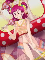 Rule 34 | 00s, artist request, censored, pink hair, precure, pussy, see-through, tagme, yes! precure 5, yumehara nozomi