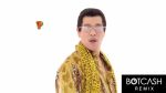 Rule 34 | 1boy, animated, asian, sound, black hair, computer, dancing, english text, formal, full body, glasses, japanese (nationality), leopard print, male focus, music, mustache, photo (medium), piko-taro, ppap, shoes, short hair, simple background, singing, solo, split screen, standing, subtitled, suit, tagme, upper body, video, video, white background