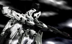 Rule 34 | armored core, armored core: for answer, from software, gun, mecha, mecha focus, no humans, psi (spearbirds), rifle, robot, weapon, white glint