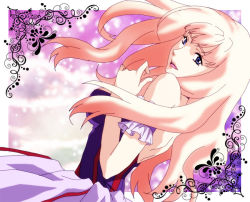 Rule 34 | 00s, 1girl, backless dress, backless outfit, bad id, bad pixiv id, bare back, blue eyes, dress, long hair, macross, macross frontier, pink hair, sakurai muto, sheryl nome, solo