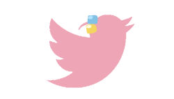 Rule 34 | ahoge, animal focus, beak, bird, bocchi the rock!, crossover, cube hair ornament, from side, gotoh hitori, hair ornament, mechanical bird, no humans, pink fur, pink wings, simple background, tenten (chan4545), twitter bird, twitter logo, white background, wings