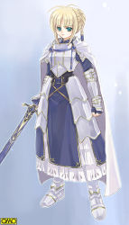 Rule 34 | 1girl, armor, arturia shuttleheim, asura fantasy online, kuga tsukasa, omc, solo, sword, weapon