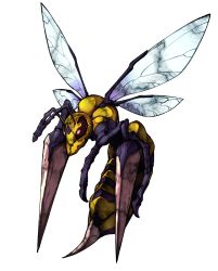 Rule 34 | antennae, bad id, bad twitter id, bee, beedrill, bug, creatures (company), flying, fukurou (owl222), full body, game freak, gen 1 pokemon, highres, inactive account, bug, mega pokemon, nintendo, pokemon, pokemon (creature), simple background, solo, white background, wings