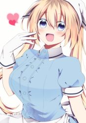 Rule 34 | blend s, blonde hair, blue eyes, blush, breasts, dress, hinata kaho, large breasts, long hair, smile, twintails