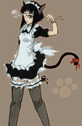 Rule 34 | 00s, animal ears, azusa yumi, cat ears, cat tail, glasses, maid, soul eater, tail, tail ornament