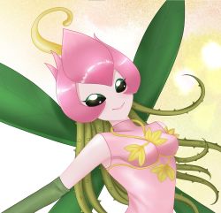Rule 34 | 1girl, digimon, fairy, highres, lilimon, smile, solo, thorns