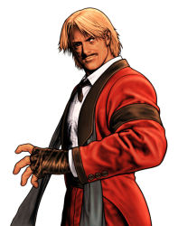 Rule 34 | 1boy, blonde hair, capcom vs snk, capcom vs snk 2, fingerless gloves, gloves, male focus, manly, mori toshiaki, official art, one-eyed, rugal bernstein, snk, solo, the king of fighters