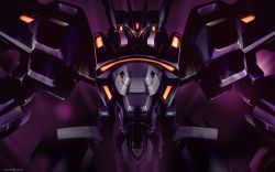 Rule 34 | glowing, glowing eyes, looking at viewer, mecha, muv-luv, muv-luv alternative, muv-luv total eclipse, no humans, official art, official wallpaper, orange eyes, robot, science fiction, solo, su-37 terminator (muv-luv), tactical surface fighter, upper body