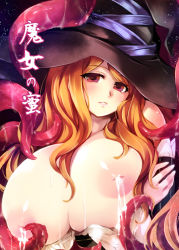 Rule 34 | bare shoulders, breasts, dragon&#039;s crown, hat, huge breasts, inverted nipples, lactation, long hair, mini koala, night, nipples, orange hair, red eyes, sorceress (dragon&#039;s crown), tentacles, witch, witch hat