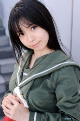 Rule 34 | cosplay, katana, misumi shoko, photo (medium), red hair, sailor, school uniform, serafuku, shakugan no shana, shana, sword, weapon