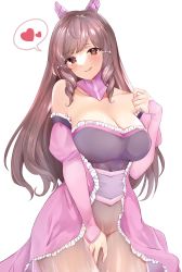 Rule 34 | 1girl, absurdres, blush, breasts, brown eyes, brown hair, cismlyri, commission, commissioner upload, dress, fire emblem, fire emblem awakening, fire emblem heroes, frilled dress, frills, hair ornament, hand covering pussy, highres, large breasts, long hair, looking at viewer, nintendo, pink dress, see-through, see-through dress, smile, solo, standing, sumia (fire emblem), teasing, tongue, tongue out, undressing, white background