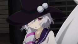 Rule 34 | 10s, 1girl, animated, animated gif, black bullet, fuse midori, hat, lowres, silver hair