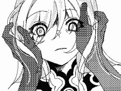 Rule 34 | 1girl, animated, animated gif, bare shoulders, blinking, blood, blood on face, empty eyes, eyes visible through hair, greyscale, hair between eyes, hands on another&#039;s face, high ponytail, honkai: star rail, honkai (series), jingliu (honkai: star rail), long hair, lowres, monochrome, open mouth, partially colored, pov, pov hands, solo, white background, white hair, yinfanxiansheng