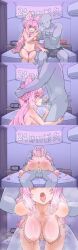 Rule 34 | 1boy, 1girl, 4koma, absurdres, animal ear fluff, animal ears, antenna hair, bare shoulders, bikini, blush, braid, breasts, bulge, collarbone, comic, completely nude, condom, crown braid, deepthroat, erection, erection under clothes, faceless, faceless female, faceless male, fellatio, fingernails, hair between eyes, hair bun, hakui koyori, hands on another&#039;s head, heart, heart-shaped pupils, heart hands, heart hands duo, hetero, highres, hololive, irrumatio, large breasts, long hair, micro bikini, moral cacoethes, multiple views, nail polish, navel, nipples, nude, one eye closed, open mouth, oral, penis, pink bikini, pink hair, purple eyes, saliva, sex, sex from behind, sitting, solo focus, standing, standing sex, steam, swimsuit, symbol-shaped pupils, tail, testicles, tongue, tongue out, trembling, uncensored, used condom, vaginal, virtual youtuber, wolf ears, wolf girl, wolf tail