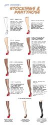 Rule 34 | english text, high heels, highres, how to, legs, pantyhose, shoes, thighhighs